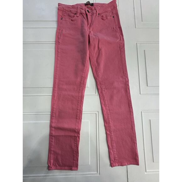 PAIGE Denim - PAIGE Women's Size 26 Pink Twill Peg Skinny Leg Jeans Denim